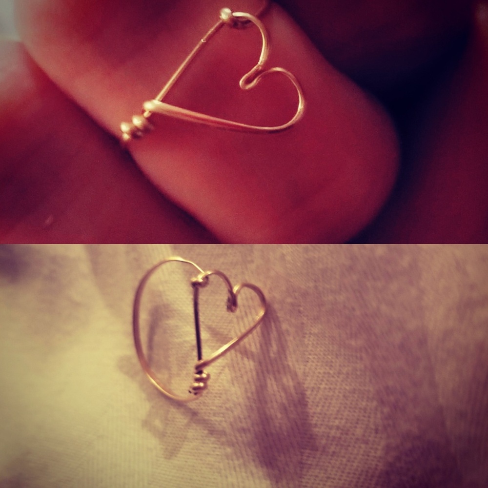 14k filled rose gold ring